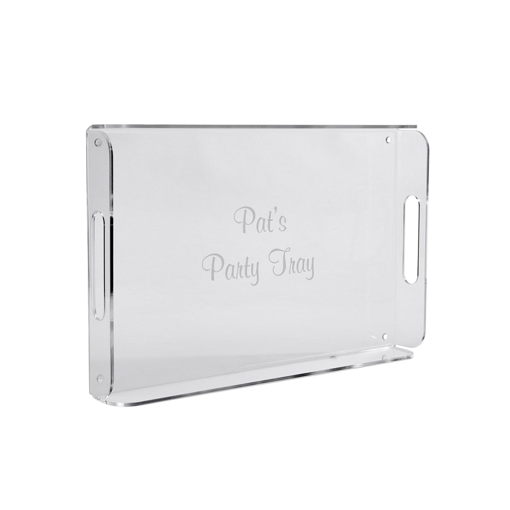 Acrylic Handled Tray - 16.5" x 10.5"