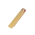 Flameless Rectangular Metal Trim Lighter Gold