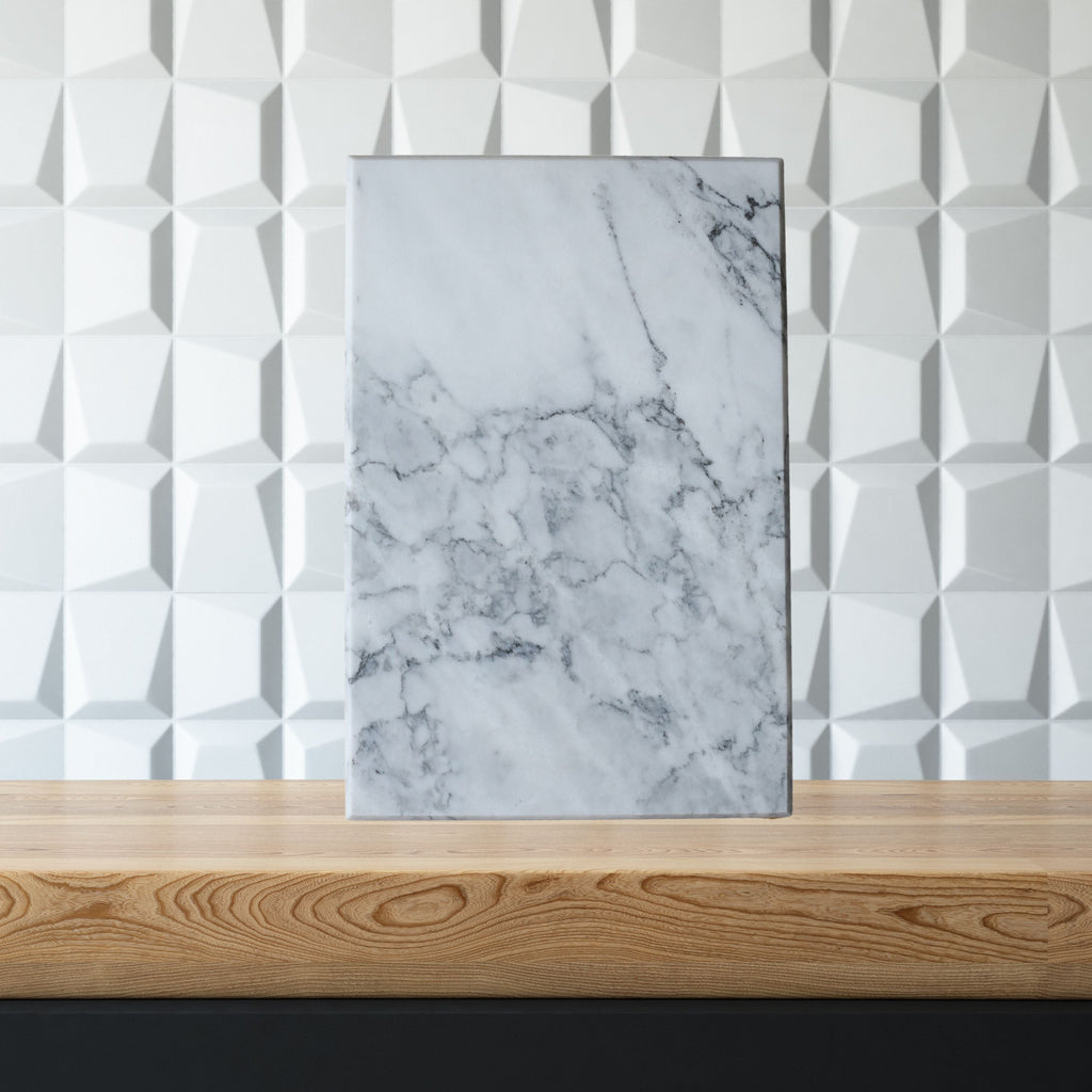 White Marble Board - 8" x 12"
