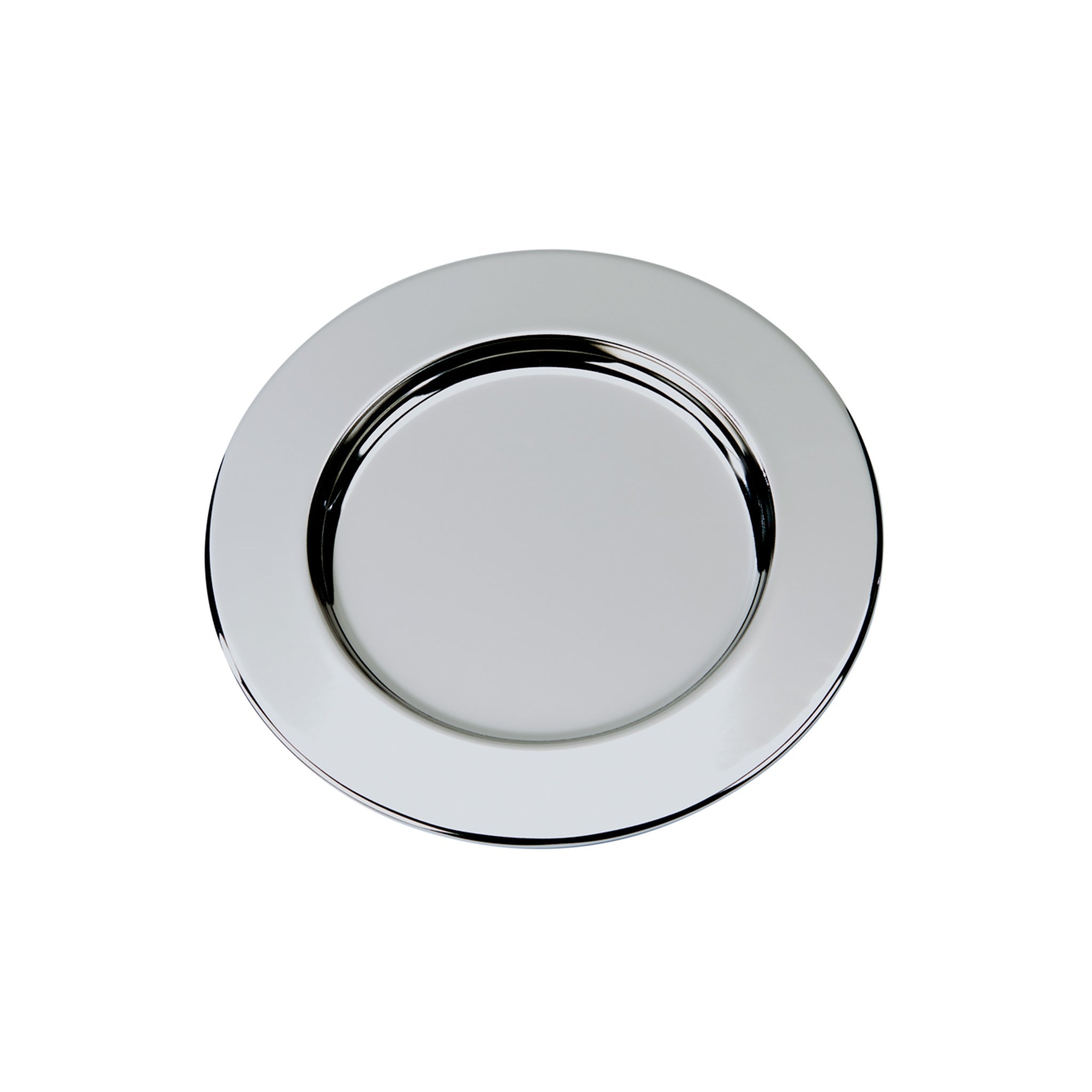 Silver Round Nickel-Plated Tray - 6"