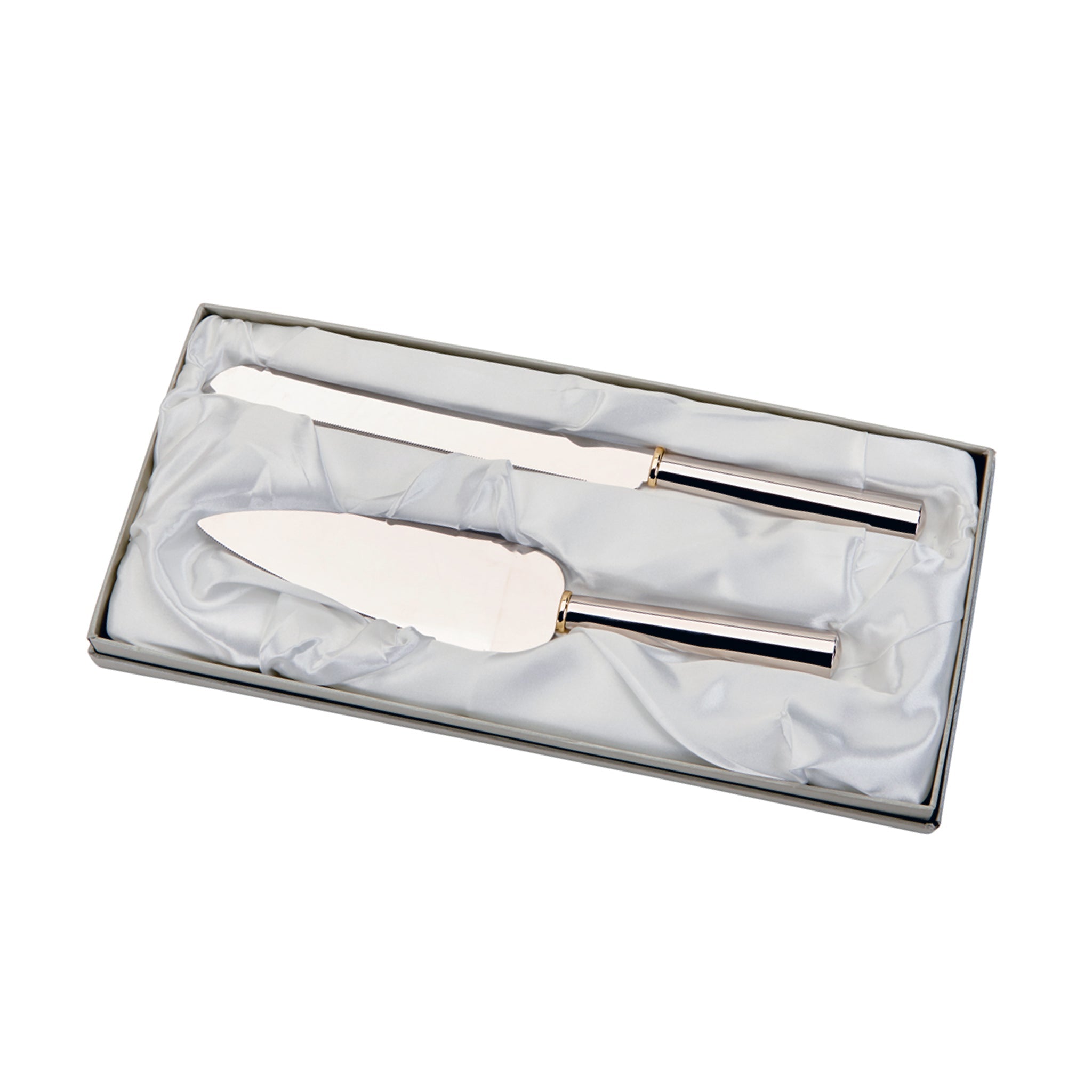 Gold Ring Cake Knife & Server Set
