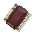Brown Leather Money Clip