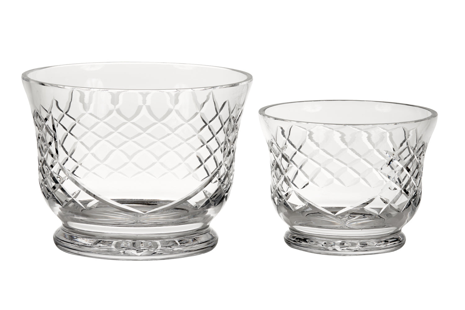 Crystal Round Flared Bowl With Medallion Ii Pattern, 4.5" X 6"