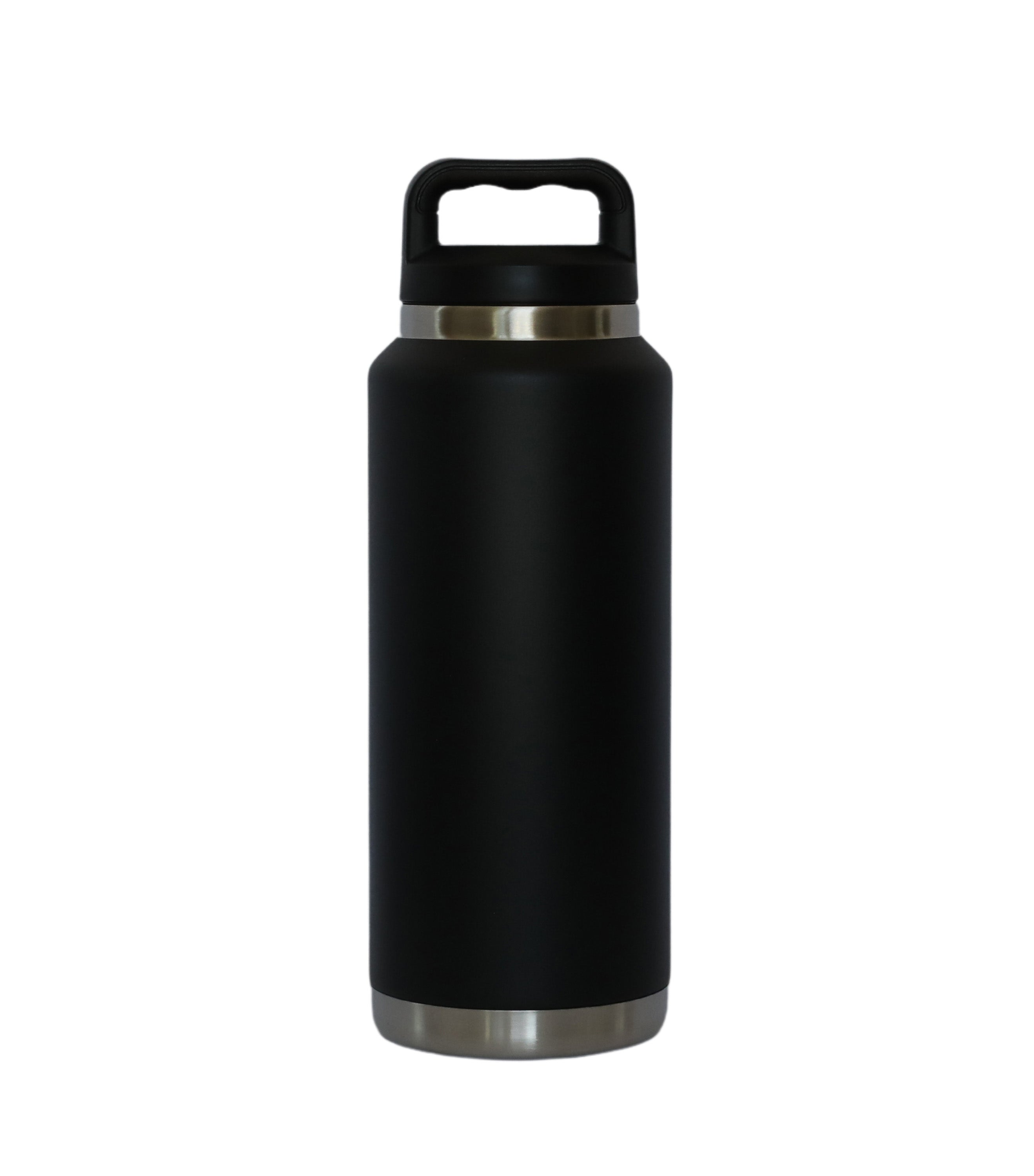 36 Oz Stainless Steel Twist-Off Cap Water Bottle - Black